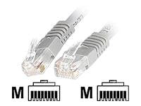 Cat6 Ethernet Cable - 1 ft - Gray - Patch Cable - Molded Cat6 Cable - Short Network Cable - Ethernet Cord - Cat 6 Cable - 1ft