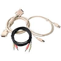 12FT USB Keyboard Mouse 1 Dvi Cable Set for SC4UAD 1 USB 2 Audio