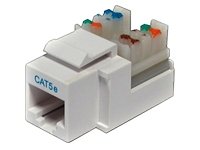 StarTech.com Cat5e RJ45 Keystone Jack White - 110 Type (KEYSTONE110W)