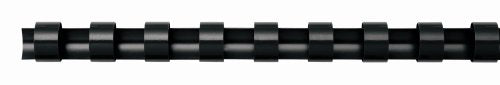 Fellowes 52325 Plastic Comb Binding Spines, 3/8 Inch Diameter, Black, 55 Sheets, 100 Pack