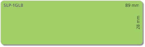 Qty 130 1-1/8in X 3-1/2in Green Mailing Labels