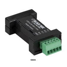 Black Box DB9 Mini Converter (USB to Serial) - USB/RS-485 (2-Wire, Terminal Block)