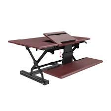 Loctek LXR36M Sit-Stand Riser, Mahogany