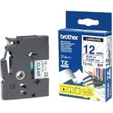 BROTHER TZE133 TZe-133 Blue On Clear Labelling Tape - 12mm Wide