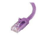 StarTech N6PATCH2PL 2 ft Purple Cat6 / Cat 6 Snagless Ethernet Patch Cable 2ft - Patch Cable - RJ-45 (M) to RJ-45 (M) - 2 ft - UTP - CAT 6 - Molded, s