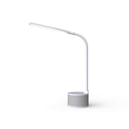 Sylvania LED Table Lamp with Bluetooth Speaker and USB Output Charging, 3 Different Color Light Mode, Touch Sensor Technology, White
