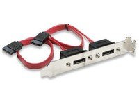 Manhattan SATA to eSATA Bracket - 2 Port