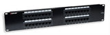 32 Port Cat5e Patch Panel - 2u, Black