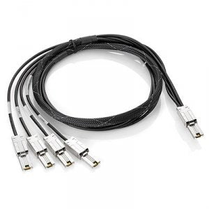 HP 2M EXT MINI-SAS TO 4X1 MINI-SAS CBL