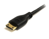 StarTech.com HDMIACMM6S Slim High Speed HDMI Cable with Ethernet, HDMI to HDMI Mini M/M, 6-Feet