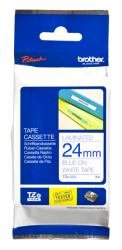 Brother 24mm (Blue on White) Laminated Tape for (Pt-530/9200dx/3600/9600)