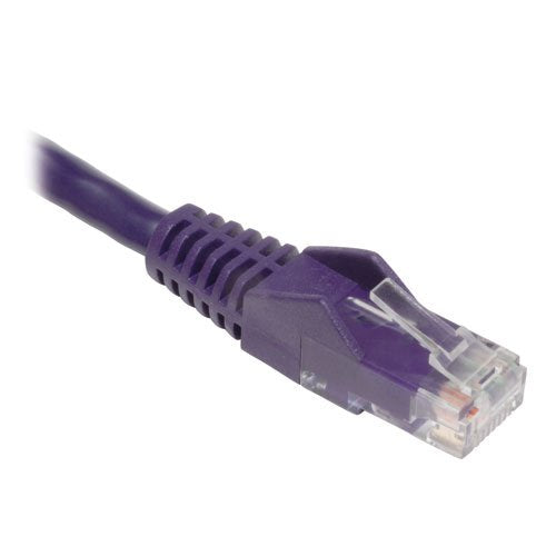 Tripp Lite Cat5e Snagless Molded Patch Cable RJ45, M/M, 10-Feet (N001-010-PU) Purple