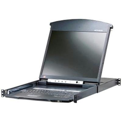 16-Port 19in. Dual Rail Cat5 LCD Kvm Over The Net