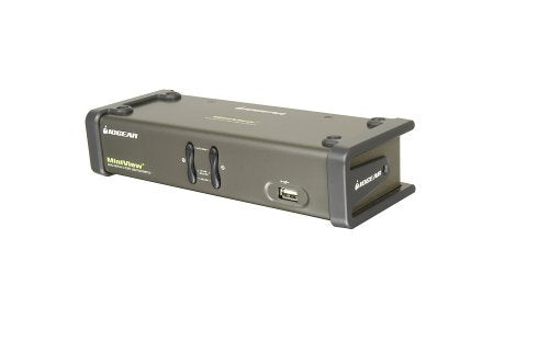 IOGear Dual View KVM Switch with Audio and Cables GCS1744