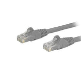 StarTech.com Cat6 Patch Cable - 30 ft - Gray Ethernet Cable - Snagless RJ45 Cable - Ethernet Cord - Cat 6 Cable - 30ft (N6PATCH30GR)