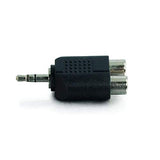 C2g 3.5mm Stereo Male To Dual Rca Female Audio Adapter - 2 X Rca Female - 1 X Mini-phone Male - Bla