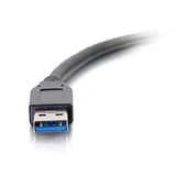 C2G 3.0 USB-C to USB-A 6 Feet Long Video Cable Black (28832)