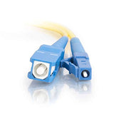 C2G 37111 OS2 Fiber Optic Cable - LC-SC 9/125 Simplex Single-Mode PVC Fiber Cable, Yellow (16.4 Feet, 5 Meters)