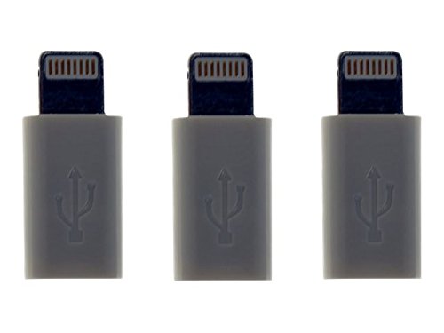 VisionTek Micro USB to Lightning Adapter White, 3 Pack - 900816