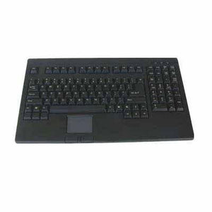Solidtek Full Size POS Keyboard with Touchpad Mouse KB-730BP - PS/2 - TouchPad - PC