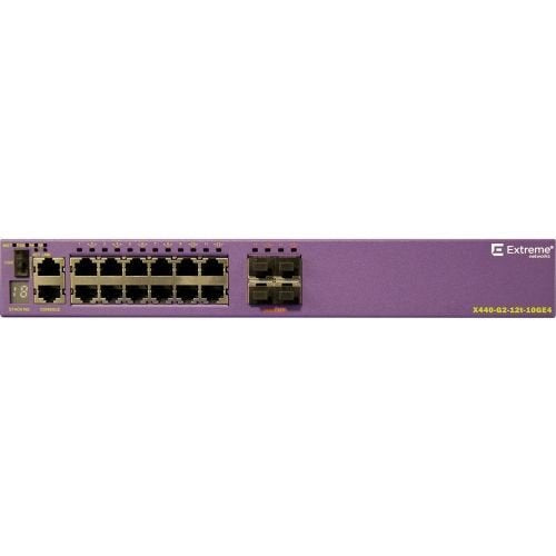 Extreme Networks ExtremeSwitching X440-G2 X440-G2-12t-10GE4 - Switch - managed - 12 x 10/100/1000 + 4 x 1 Gigabit / 10 Gigabit SFP+ - rack-mountable