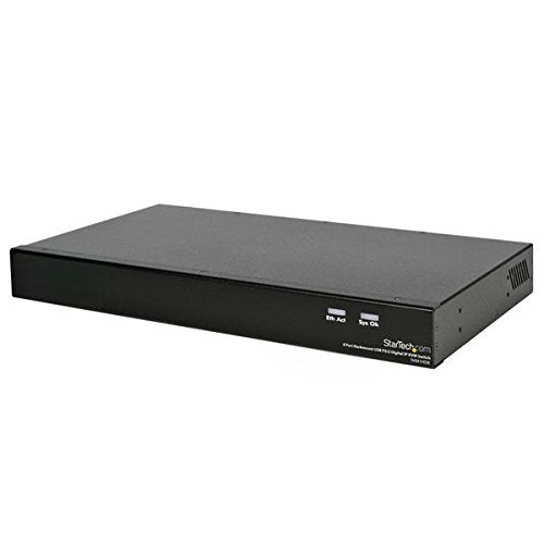 StarTech.com 8-Port IP KVM Switch - Rackmount USB PS/2 Digital IP KVM Switch - 1U (SV841HDIE)