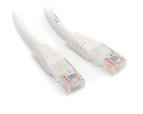 StarTech.com M45PATCH6WH White Molded RJ45 UTP Cat 5e Patch Cable, 6-Feet