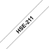 Brother Printable 2:1 Heat Shrink Tubing 5.8Mm x 1.5M (0.23In x 4.9Ft) Black On White HSE211