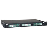 TRIPP LITE 36-Port LC/LC Rackmount Fiber Enclosure Feed Thru Patch Panel, Black 1U N492-036-LCLC-E