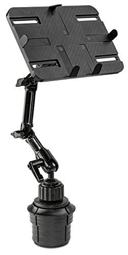 Mount-It! MI-7320 Tablet Mount for Car Cup Holder, Rotating Tilting Stand for Apple iPad, Samsung Galaxy Tab, Microsoft Surface, and Other Tablets with 7 to 11 Inch Screen Sizes, 3.3 Lbs Capacity