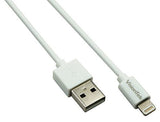 VisionTek Lightning to USB MFI Cable, White