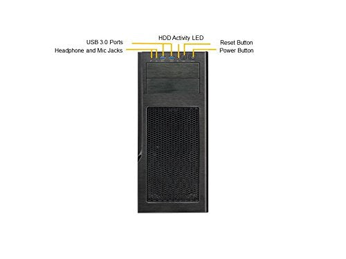 SuperMicro Superworkstation 5039AD-I - MDT - No CPU - 0 GB, Black