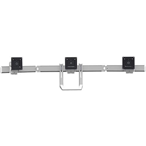 Open Box Ergotron 98-009-026 HX Triple Monitor Bow Kit in Polished Aluminum for 2-10.2 lbs Monitors