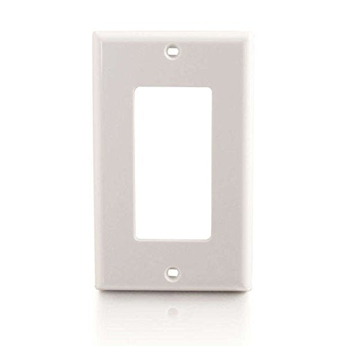 C2G / Cables To Go 03725 Decorative Compatible Cutout Single Gang Wall Plate
