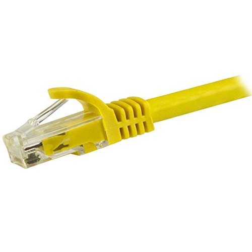 StarTech.com Cat6 Patch Cable - 14 ft - Yellow Ethernet Cable - Snagless RJ45 Cable - Ethernet Cord - Cat 6 Cable - 14ft (N6PATCH14YL)