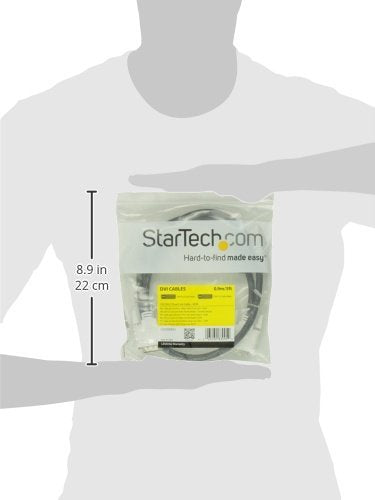 StarTech.com Dual Link DVI Cable - 3 ft - Male to Male - 2560x1600 - DVI-D Cable - Computer Monitor Cable - DVI Cord - Video Cable