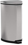 Safco Products Step-On 10-Gallon Stainless Receptacle, 9687SS