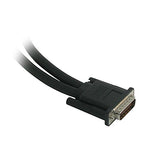C2G 38066 One LFH-59 (DMS-59) Male to One DVI-I Female and One VGA Female Cable, Black (9 Inch)