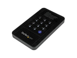 StarTech.com S2510BU3PWPS USB 3.0 Portable SATA III HDD Enclosure with Secure External Storage Hard Drive, 2.5-Inch