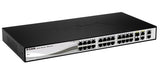 D-Link 28-Port Fast Ethernet Web Smart Switch including 2 Gigabit BASE-T and 2 Gigabit Combo BASE-T/SFP Ports (DES-1210-28)