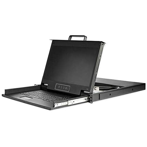 Rackmount KVM Console - 1U - 17.3In Display - 1080P HD - Single Port KVM - Rack Mount Monitor - Rackmount LCD Monitor