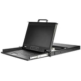 Rackmount KVM Console - 1U - 17.3In Display - 1080P HD - Single Port KVM - Rack Mount Monitor - Rackmount LCD Monitor