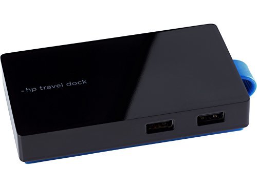 HP USB Travel Dock (T0K30AA#ABA) Port Replicator, Docking Station