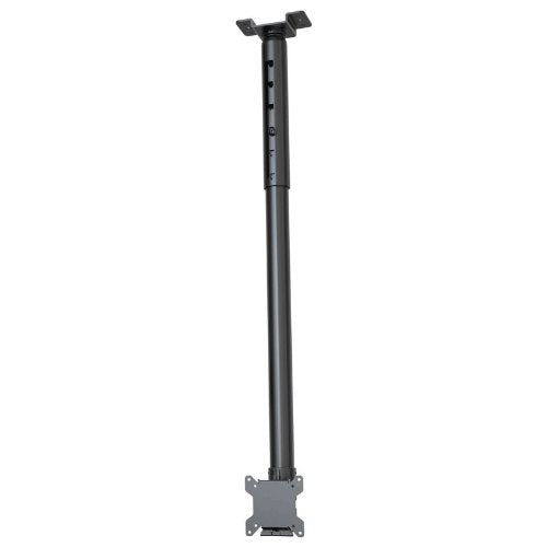 Crimson AV C32-48A Complete Ceiling Installation Kit with 24" to 48" Drop Adjustment for 10" to 32" Screens, Black, 40lb (18kg) weight capacity, 1.5" NPT thread compatible; VESA compatible 75x75mm, 100x100mm; 1" incremental drop length adjustment