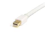 StarTech.com 1m 3 ft White Mini DisplayPort to DisplayPort 1.2 Adapter Cable M/M - DisplayPort 4k with HBR2 Support - Mini DP to DP Cable (MDP2DPMM1MW)