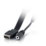 C2G 39705 HDMI, VGA, 3.5MM Audio Pass Through Single Gang Wall Plate with One Keystone, Aluminum