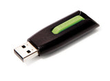 Verbatim 16GB Store 'n' Go V3 USB 3.0 Flash Drive, Black/Green 49177