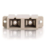 C2G 27098 SC Female to SC Female Duplex Fiber Optic Adapter, Beige