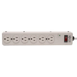 Tripp Lite Surge Protector Strip 120v 6 Outlet Metal 6ft Cord 1340 Joule