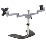 Dual Monitor Stand - Articulating Arms - Height Adjustable - for Vesa Mount Monitors up to 32" - Steel & Aluminum (Armdualss)